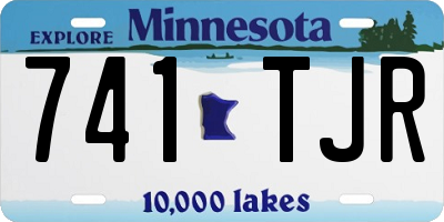 MN license plate 741TJR