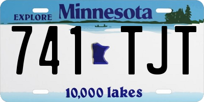 MN license plate 741TJT