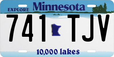 MN license plate 741TJV