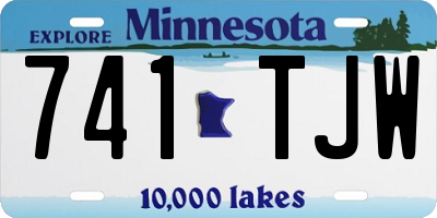 MN license plate 741TJW