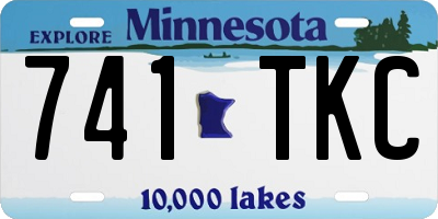 MN license plate 741TKC