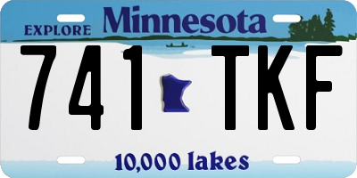 MN license plate 741TKF