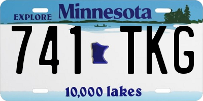 MN license plate 741TKG