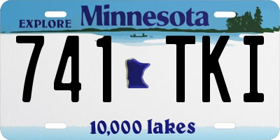 MN license plate 741TKI