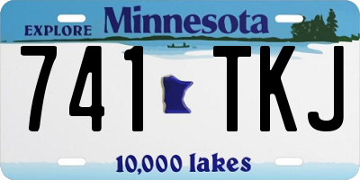 MN license plate 741TKJ