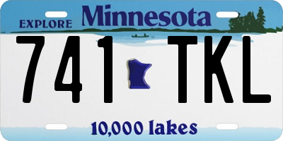 MN license plate 741TKL