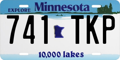 MN license plate 741TKP