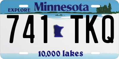 MN license plate 741TKQ