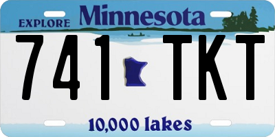 MN license plate 741TKT
