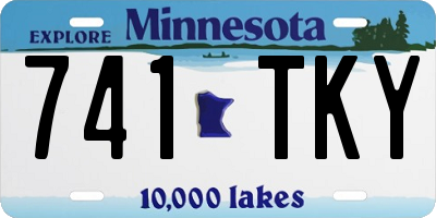 MN license plate 741TKY