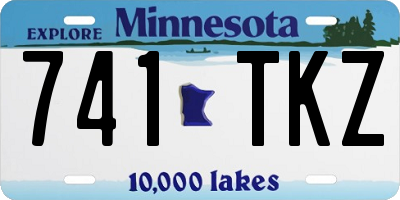 MN license plate 741TKZ