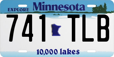 MN license plate 741TLB