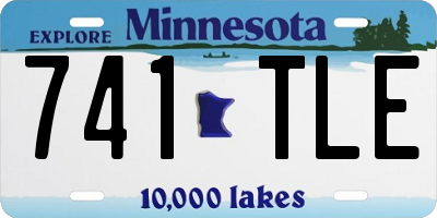 MN license plate 741TLE