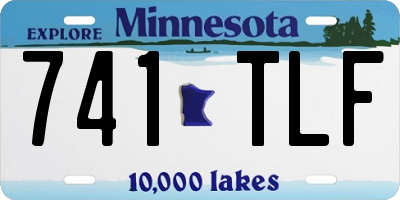 MN license plate 741TLF