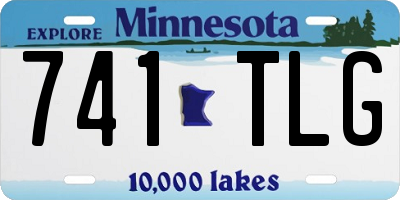 MN license plate 741TLG