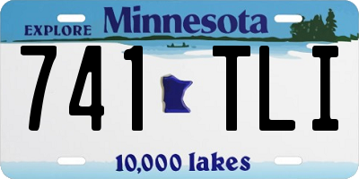 MN license plate 741TLI