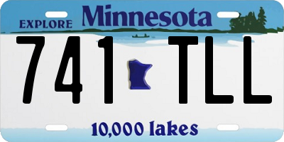MN license plate 741TLL