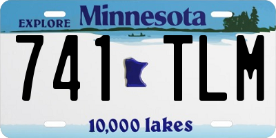 MN license plate 741TLM