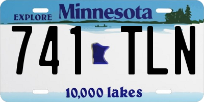 MN license plate 741TLN