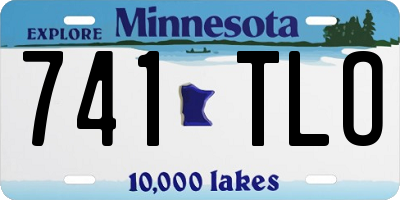 MN license plate 741TLO