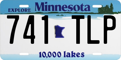 MN license plate 741TLP