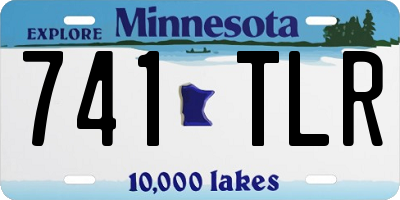 MN license plate 741TLR