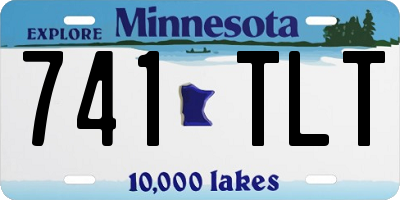 MN license plate 741TLT