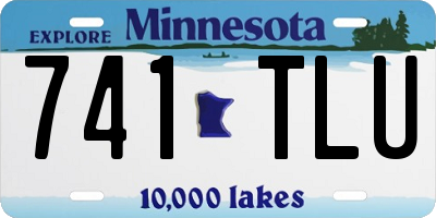 MN license plate 741TLU