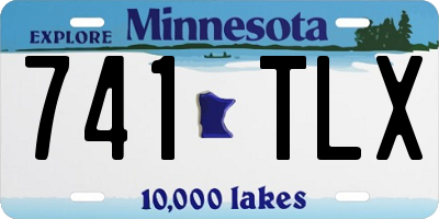 MN license plate 741TLX
