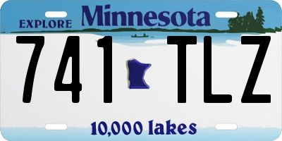 MN license plate 741TLZ