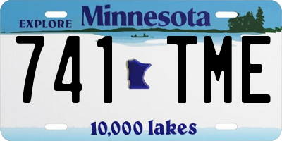 MN license plate 741TME