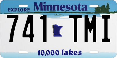 MN license plate 741TMI