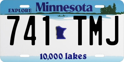 MN license plate 741TMJ