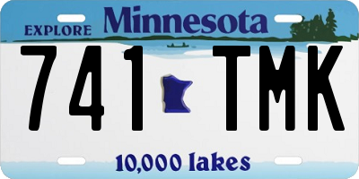 MN license plate 741TMK
