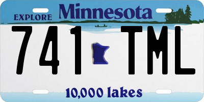 MN license plate 741TML