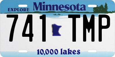 MN license plate 741TMP