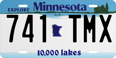 MN license plate 741TMX