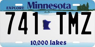 MN license plate 741TMZ