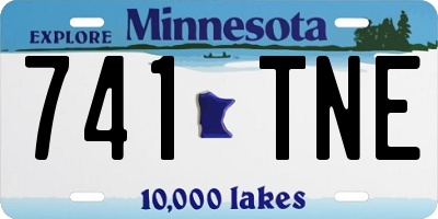 MN license plate 741TNE