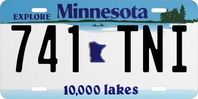 MN license plate 741TNI