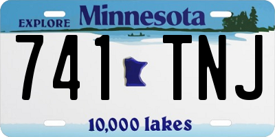 MN license plate 741TNJ
