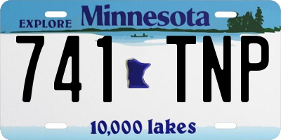 MN license plate 741TNP