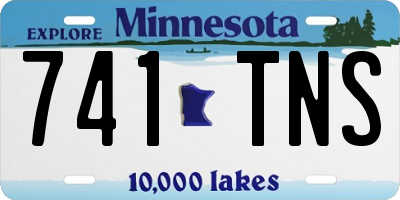 MN license plate 741TNS