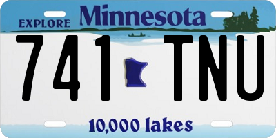 MN license plate 741TNU