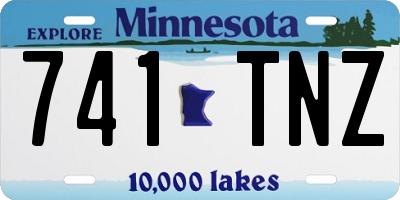 MN license plate 741TNZ
