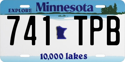 MN license plate 741TPB