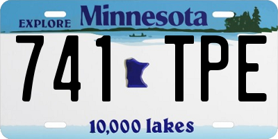 MN license plate 741TPE
