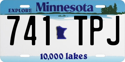 MN license plate 741TPJ