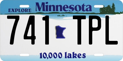 MN license plate 741TPL