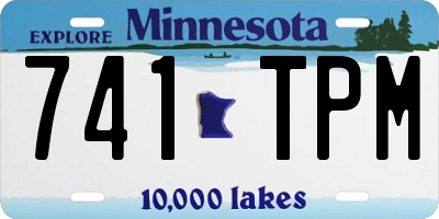 MN license plate 741TPM